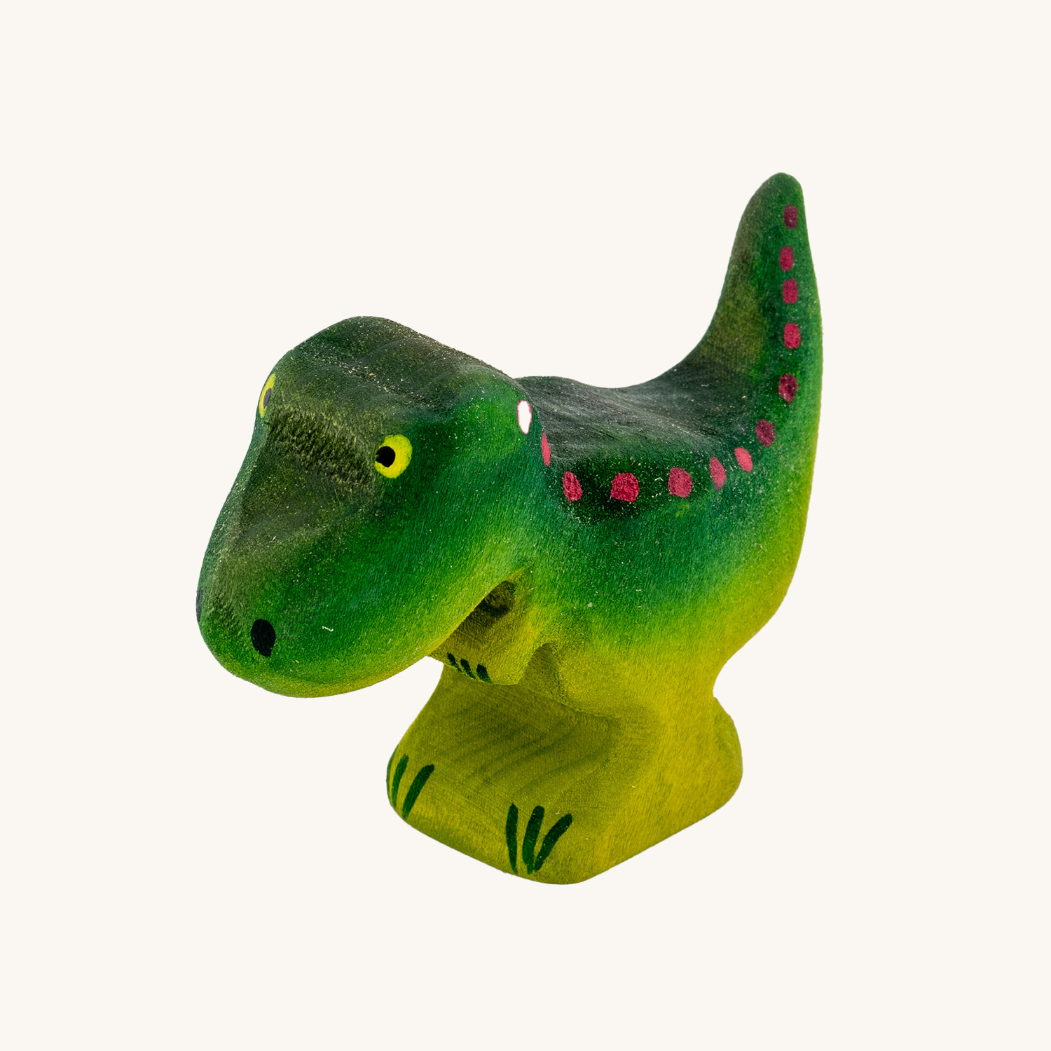 Organic Cotton Dinosaur Baby Rattle Toy - Non-Toxic and Eco