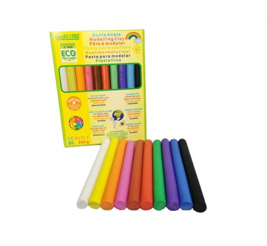 OkoNorm Ten Pack Coloured Modelling Clay