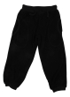 Children terry trousers in warm and comfy black organic cotton from DUNS