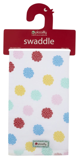 Piccalilly Nursery Floral Muslin Swaddle