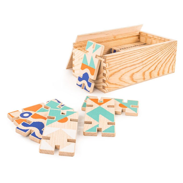3D Wooden Game Puzzle - Domino