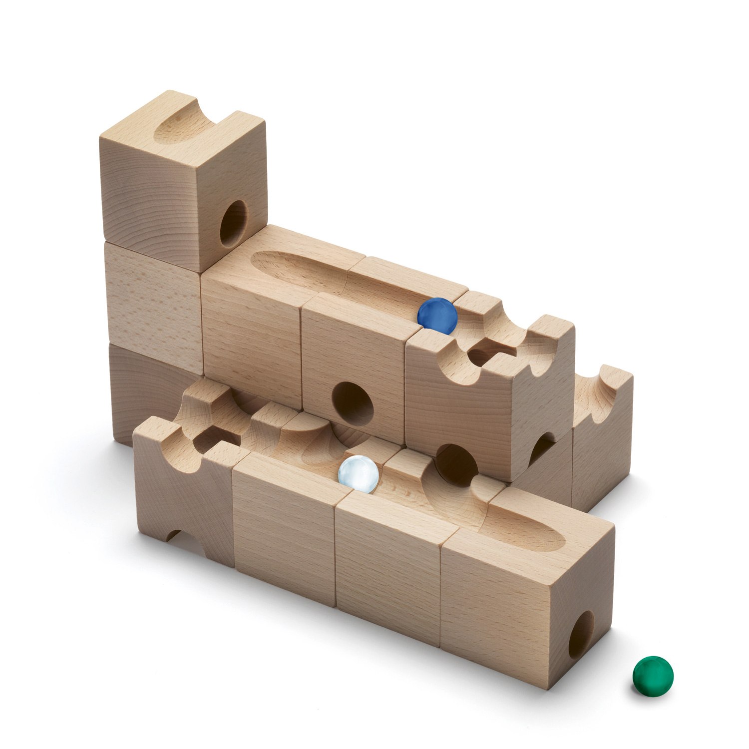 Cuboro Trick Wooden Marble Run Expansion Set
