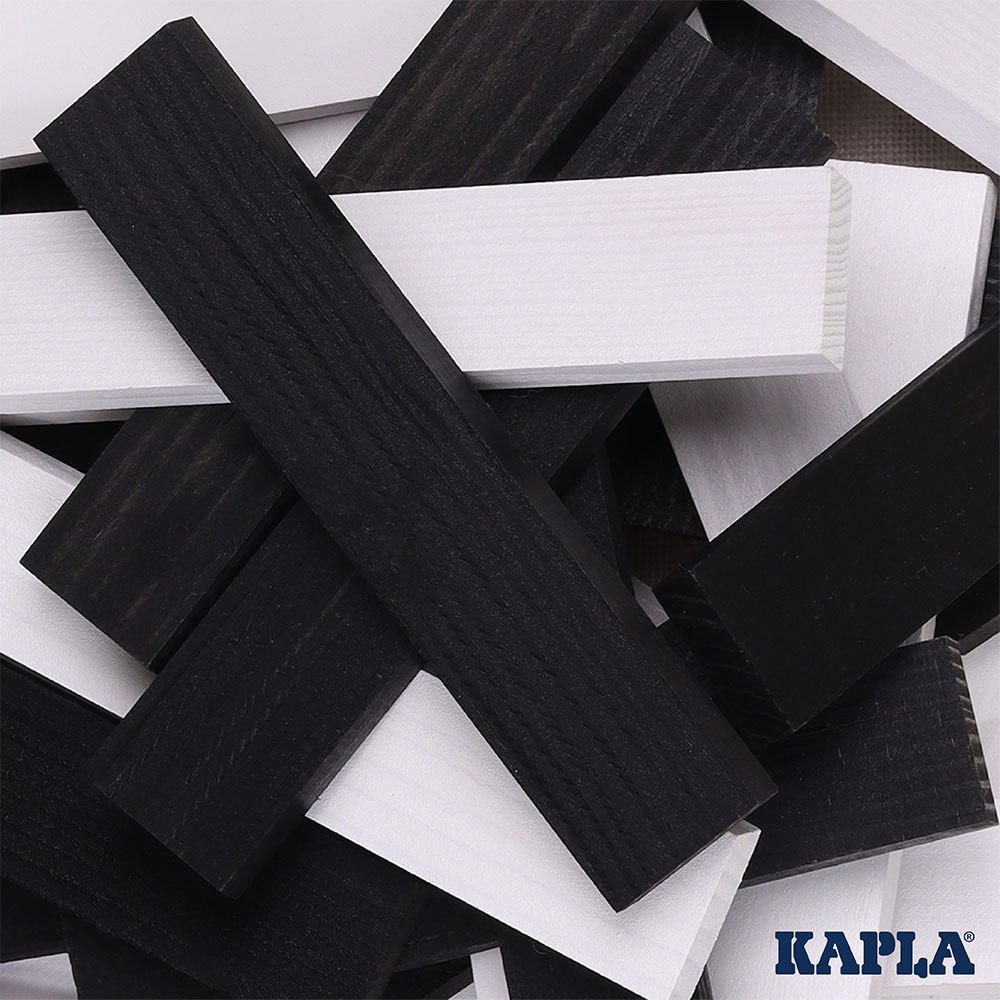 Kapla - Case 100 black and white planks –