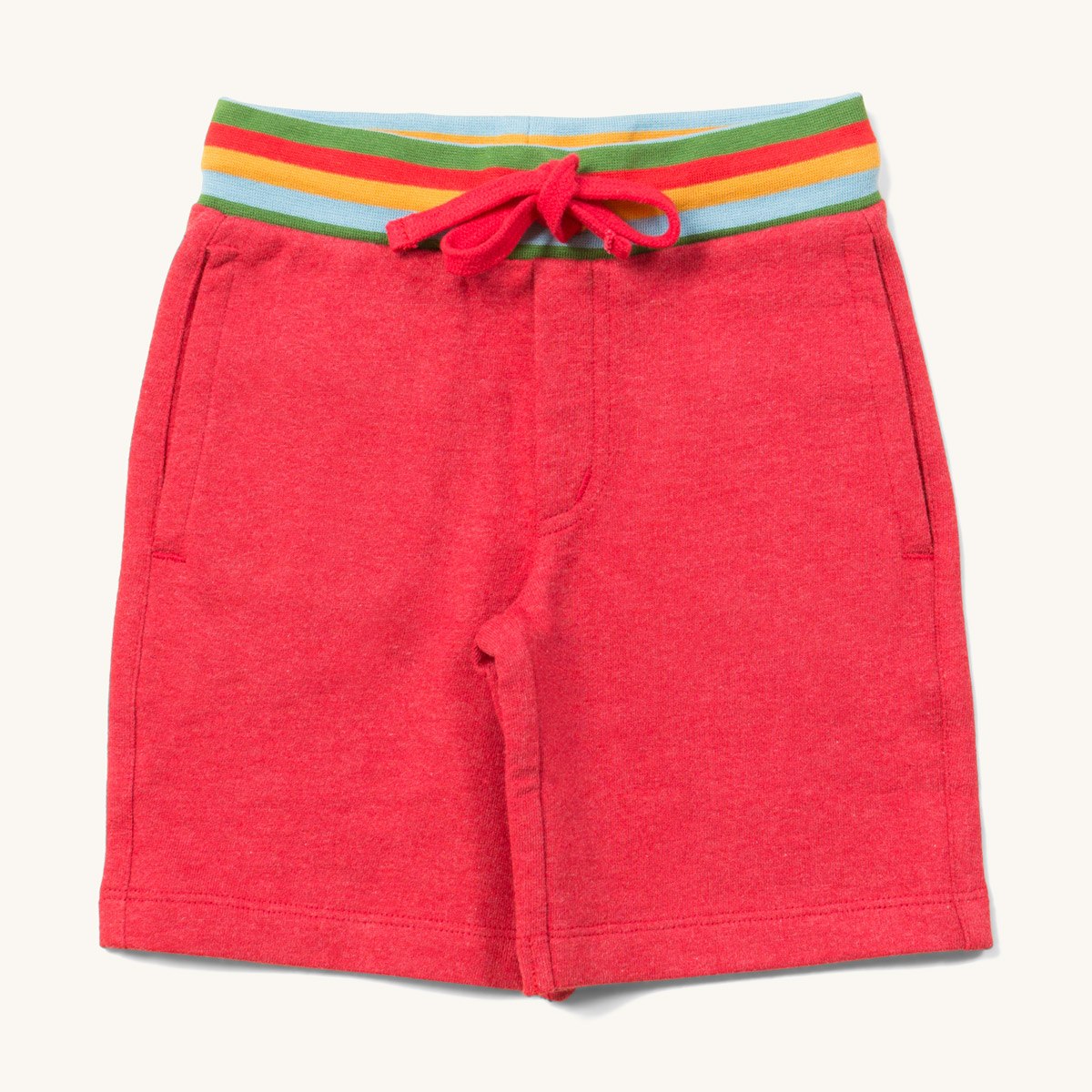 Little Green Radicals Red Marl Comfy Jogger Shorts
