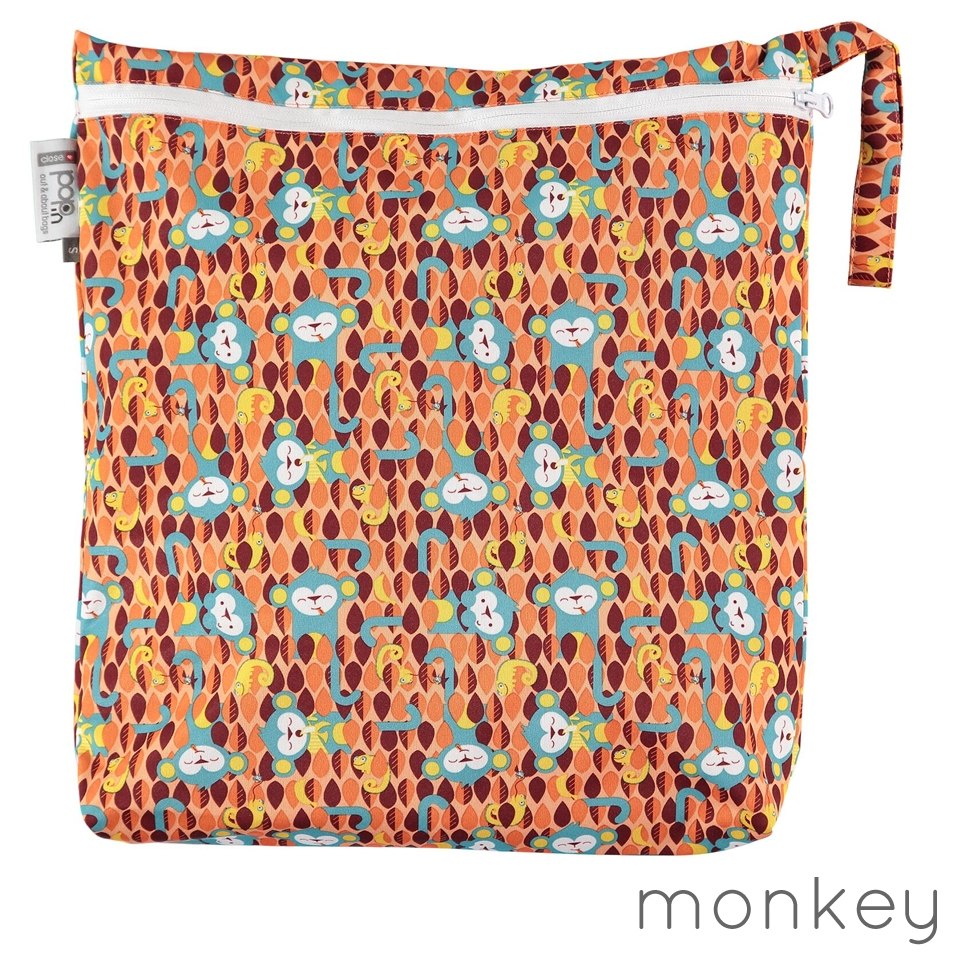 Zipper Tote Bag - Chimp Life - Onegreen