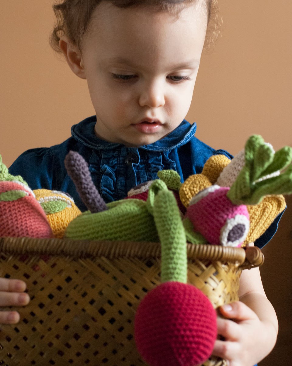 MyuM Cherry Crochet Baby Rattle Toy
