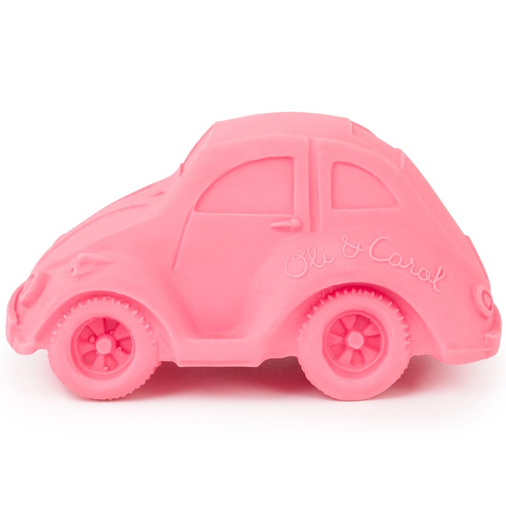 Teether Bath Toy Oli & Carol Small Beetle Car Purple