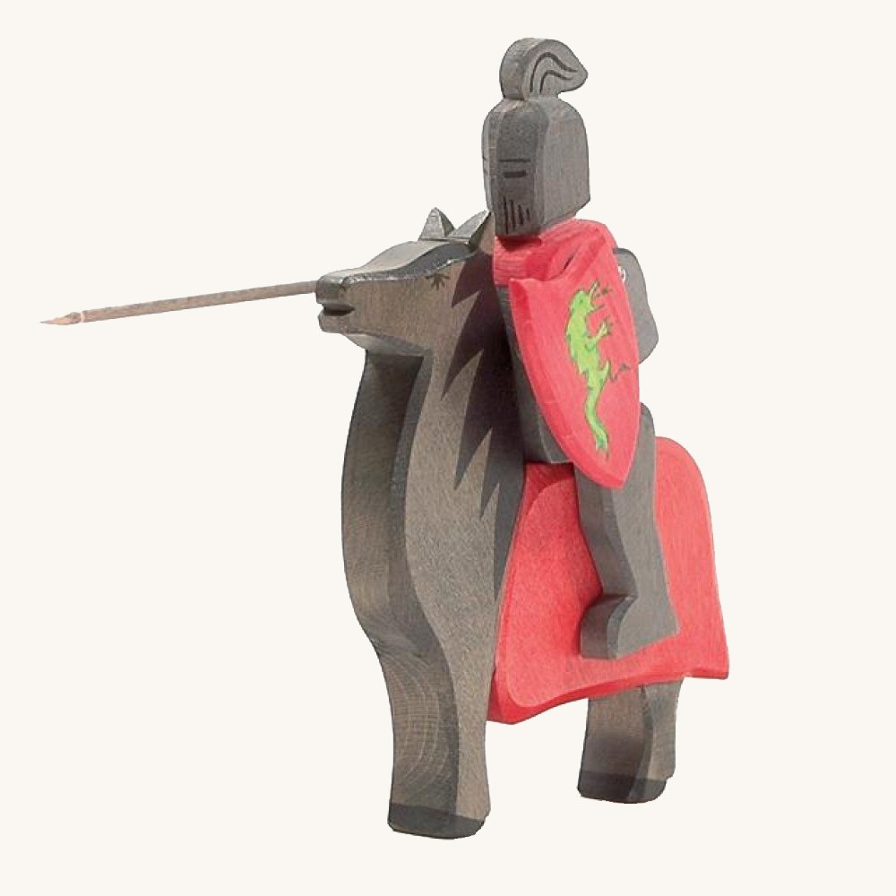 Waldorf Wooden Toys Wood Blocks, Wooden Horse Knight Figures