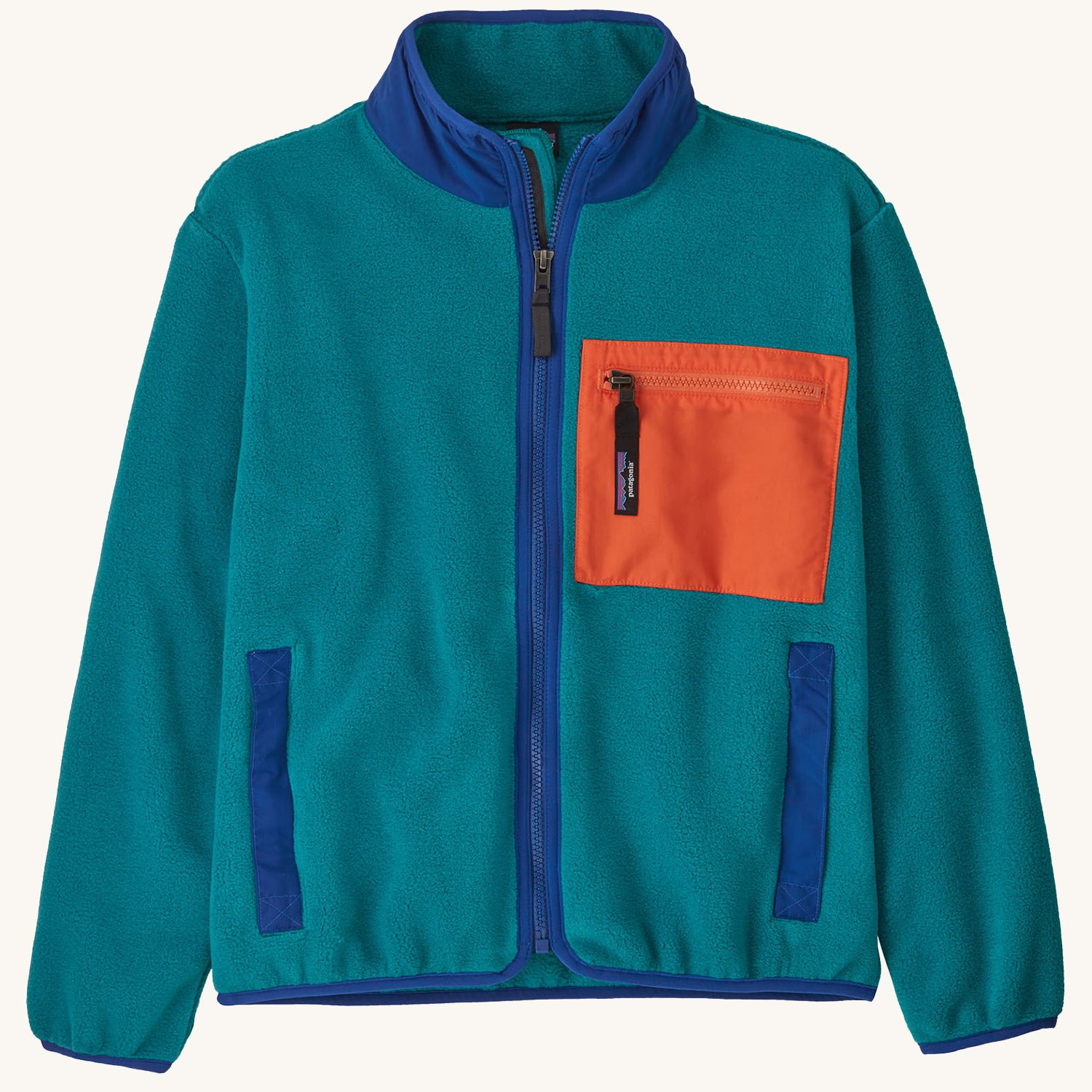 Patagonia Kids Synchilla Fleece Zip-Up Jacket - Belay Blue