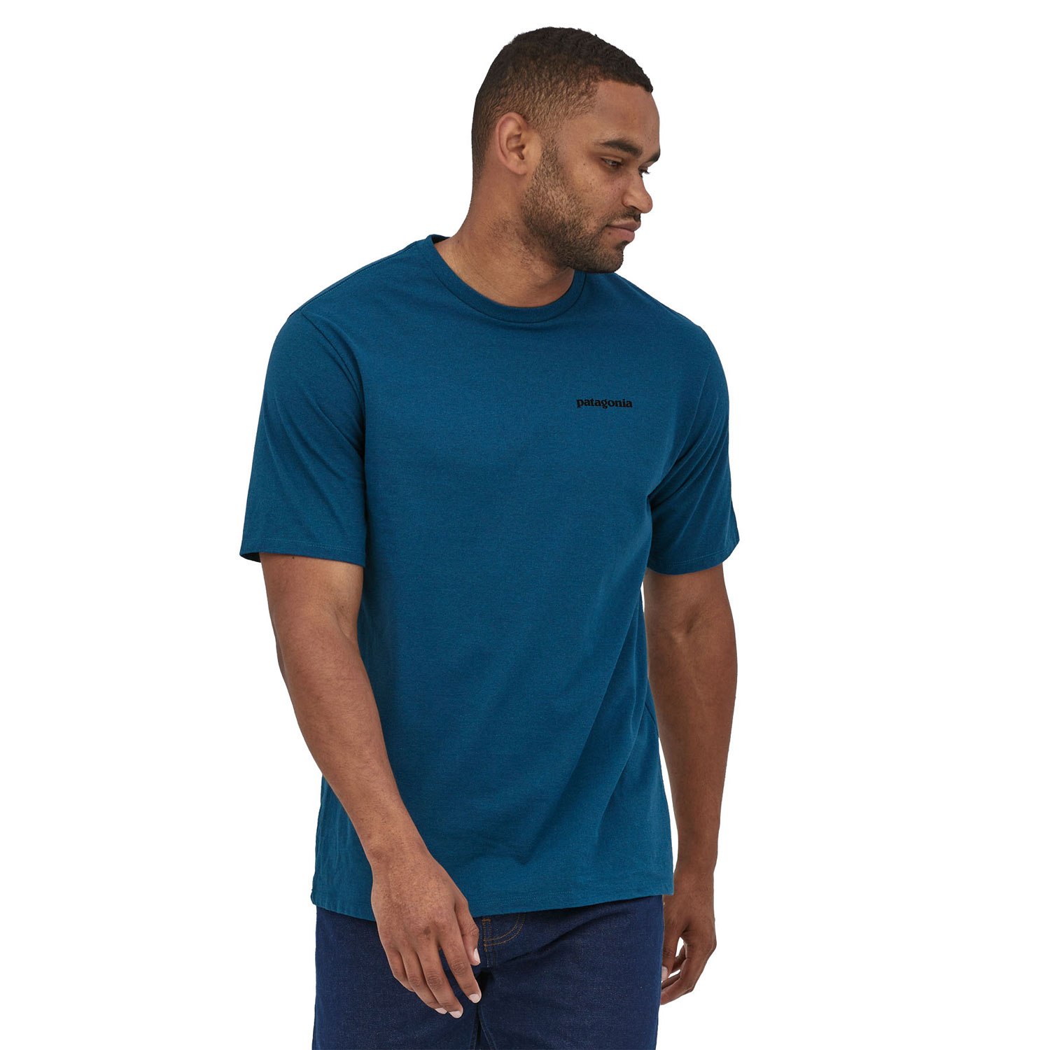 Patagonia Men's Responsibili-Tee Low Carbon Footprint T-Shirt - Wavy Blue