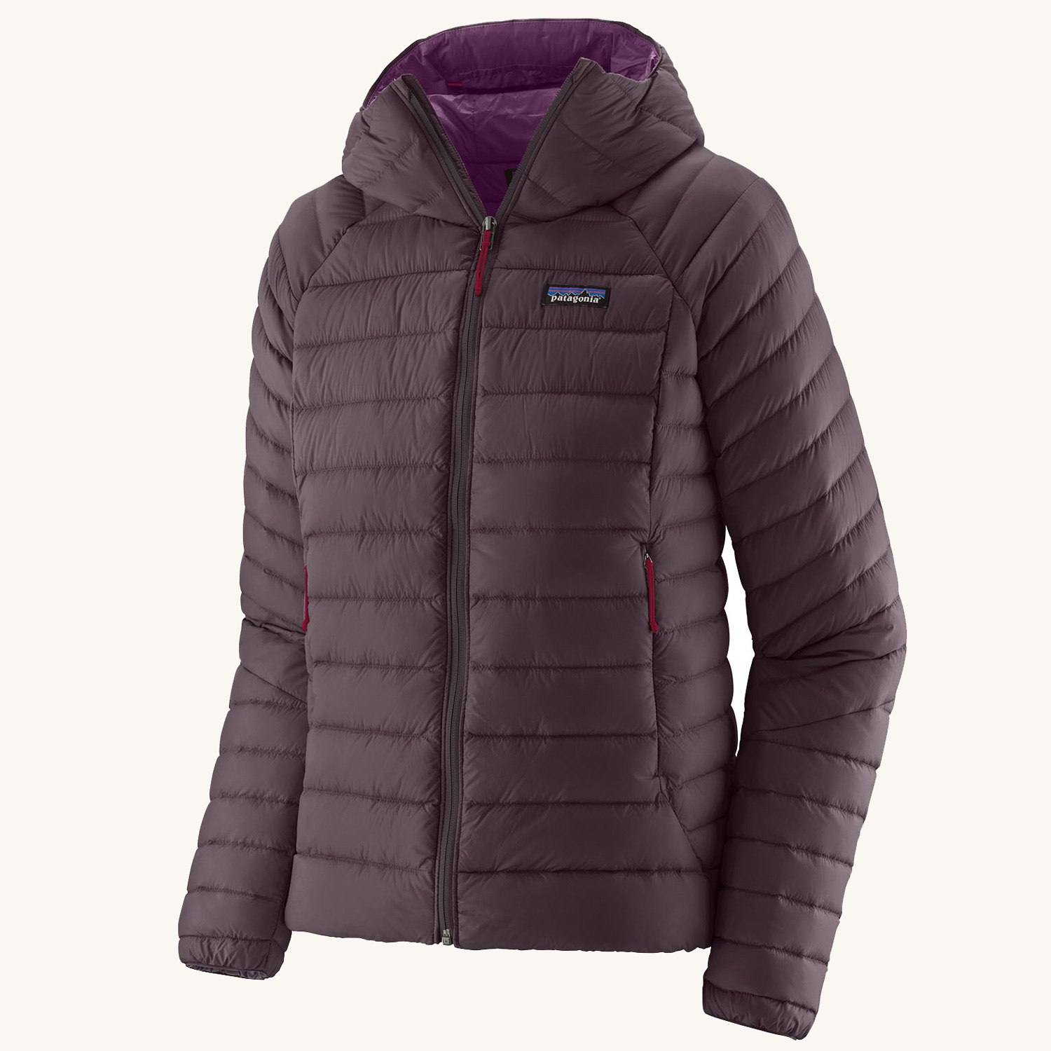 Patagonia Women's Down Insulated Sweater Hoody Jacket - Obsidian Plum
