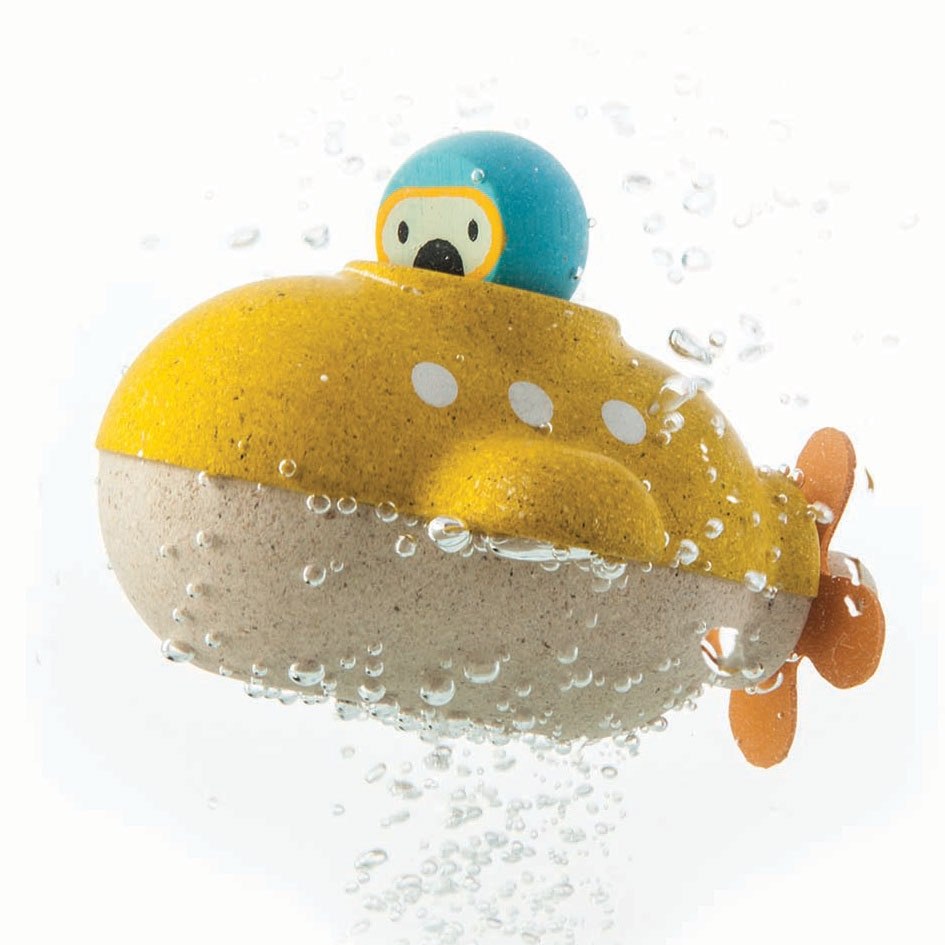 Plan Toys Submarine Wooden Bath Toy