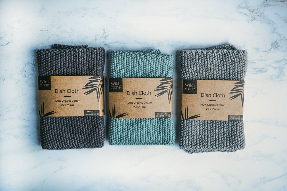 Wild & Stone Compostable Swedish Dish Cloths - Pack of 4