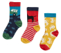 3 pairs of organic cotton ankle socks from frugi
