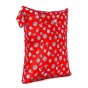 Baba and boo medium toadstools reusable nappy wet bag on a white background