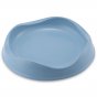 Beco Pets blue sustainable bamboo cat food bowl on a white background.