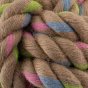 Close up of rope from Beco Pets sustainable hemp dog ball.