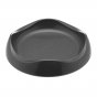 Beco Pets grey sustainable bamboo cat food bowl on a white background.