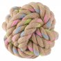Beco Pets sustainable hemp rope dog ball toy on a white background.
