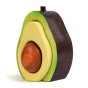 Bumbu handmade wooden stacking avocado toy on a white background