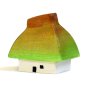 Bumbu eco-friendly plastic free handmade wooden miniature doll house toy on a white background