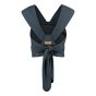 Back of the Close caboo organic blueberry eco-friendly baby carrier on a white background