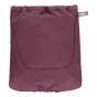 Close caboo cotton blend baby carrier bag in the burgundy colour on a white background