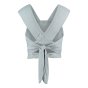 Back of the Close caboo lite baby carrier in the alloy colour on a white background