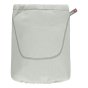 Close caboo organic baby carrier bag in the porpoise colour on a white background