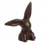 Cocoa Loco eco-friendly faritrade dark chocolate easter bunny on a white background
