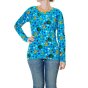 Duns Adult Mother Earth - Blue Atoll LS Velour Top