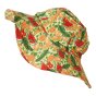 DUNS Sweden childrens organic cotton sunhat in the tropical print on a white background