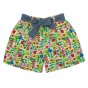 Frugi kids organic cotton floral rosaile shorts on a white background