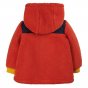 Back of the eco-friendly Frugi kids organic cotton ted fleece jacket on a white background