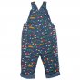 Back of the Frugi kids double sided dungarees on a white background