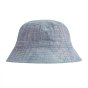 Frugi childrens organic cotton blue heather sun hat on a white background