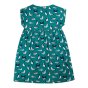 Back of the Frugi childrens sea birds fran jersey dress on a white background