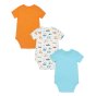 Back of the Frugi childrens 3 pack of super special body suits in the land sea sky print