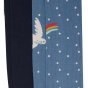 Close up of the abisko sky and ptarmigan Frugi norah tights lined up on a white background
