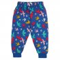 Back side of the Frugi organic cotton rainbow flight snuggle bottoms on a white background