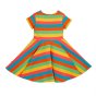 Frugi Rainbow Stripe Spring Skater Dress
