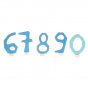 Grimm's Decorative Numbers Set 6-9 & 0 - Blue