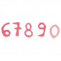 Grimm's Decorative Numbers Set 6-9 & 0 - Pink