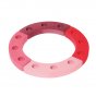 Grimm's 12-Hole Pink-Red Wooden Ring