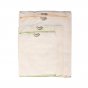 4 sizes of the Grovia organic prefold nappy clothes laid out on a white background
