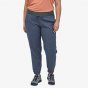 Picture of a model wearing the Patagonia Hampi rock pants. Picture has white background. Trouser in picture colour navy for style reference, colour not sold on website.