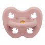 Hevea baby blush natural soft baby dummy/pacifier with duck cut-outs for ventilations and handle