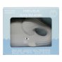 Hevea Gorm the Whale natural rubber grey teething baby toy in a box on a white background