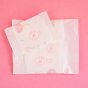 Hey Girls Natural Bamboo & Corn Fibre Disposable pads packaged on a pink background