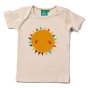 Little Green Radicals you are my sunshine childrens organic cotton applique t-shirt on a white background